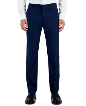 Perry Ellis Portfolio Men's SlimFit Non-Iron Stretch Dress Pants Blue 30x32 $95